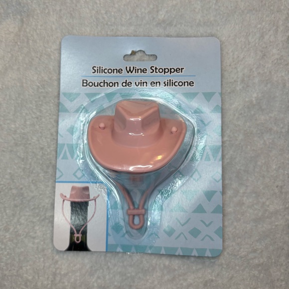Other - Pink Silicone Wine Stopper